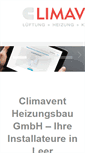 Mobile Screenshot of climavent.de